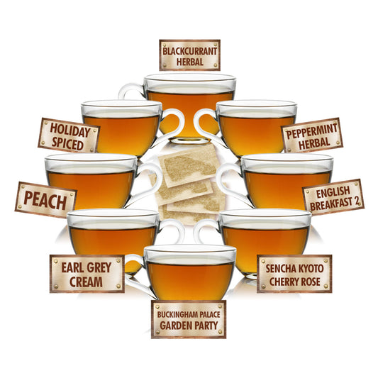 Variety Tea Sampler - 5 Tea Bags of 8 Delicious Different Flavor Teas - Image 1