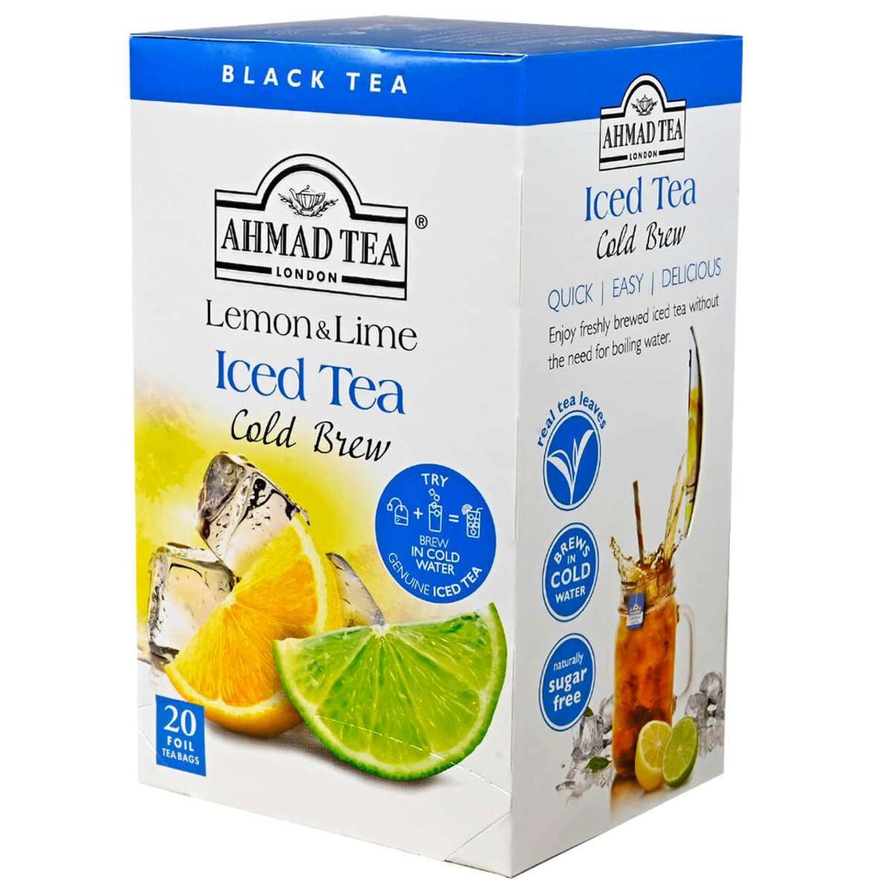 Ahmad Tea Lemon & Lime Cold Brew Iced Tea Teabags -20 count