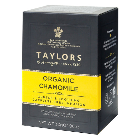 Taylors of Harrogate Organic Chamomile String and Tag Teabags, 20ct - Image 1