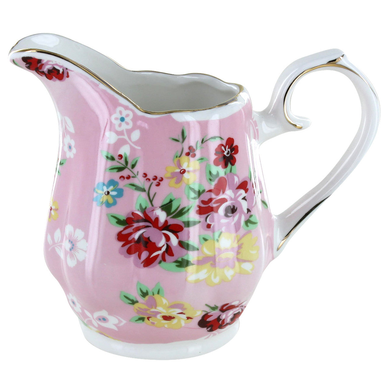Shabby Rose Pink Porcelain Tea Set - Image 5