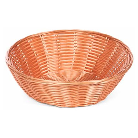 Woven basket on a white background