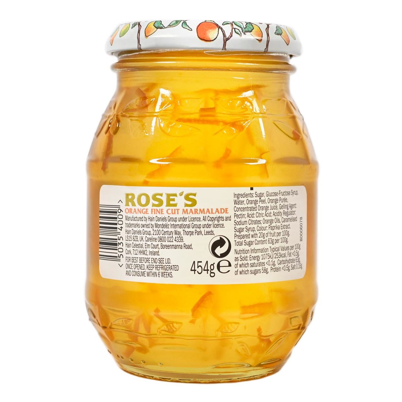 Roses Orange Marmalade 16oz (454g)