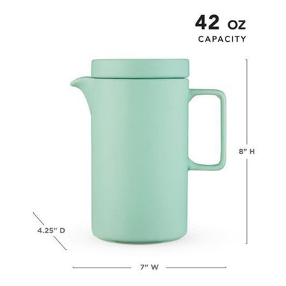 Pinky Up Jona 5 Cup Infuser Teapot - Matte Mint Finish - Image 3