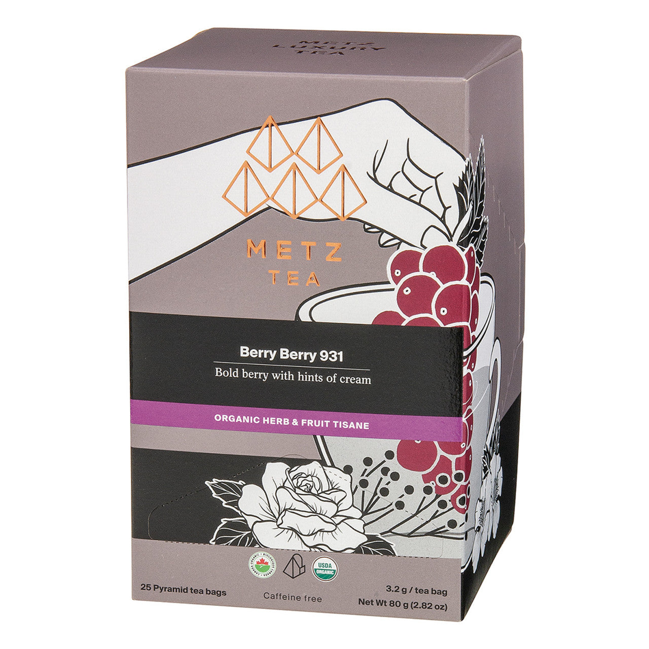 Metz Organic Berry Berry Tea - 25 count
