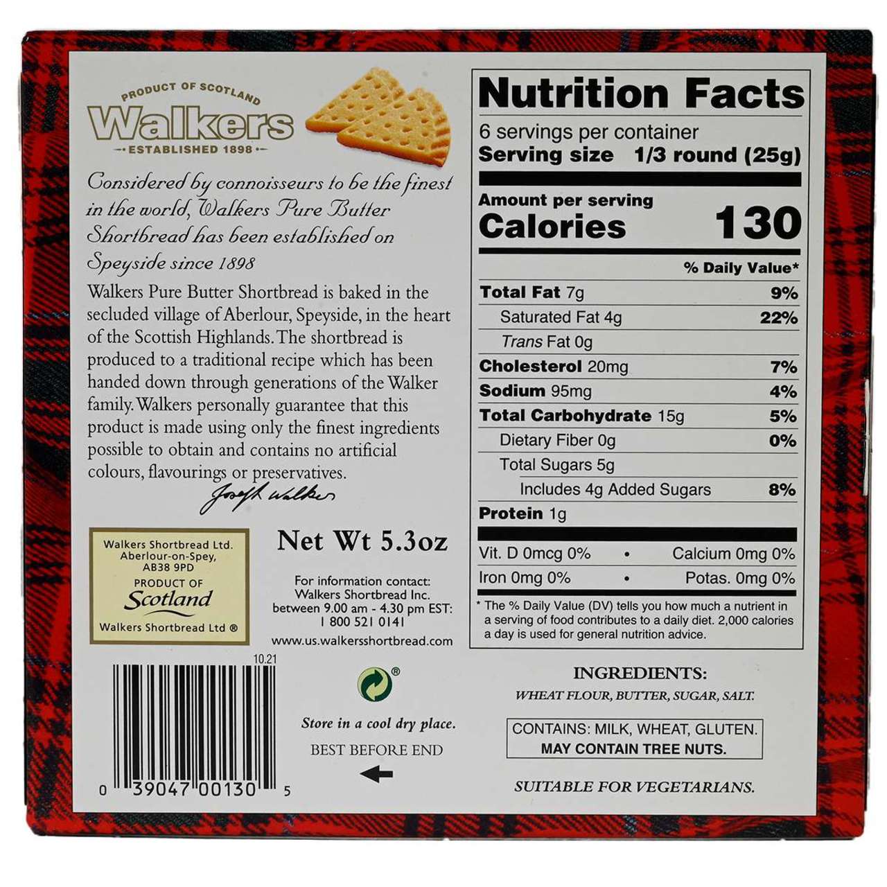 Walkers Shortbread Petticoat Tails- 5.3oz (150g) - Image 3