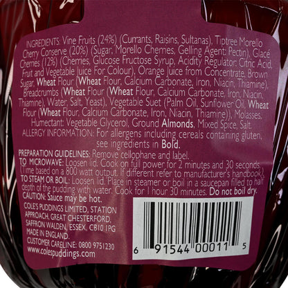 Coles Cherries On Top Rich Fruit Pudding  - 16oz (454g)