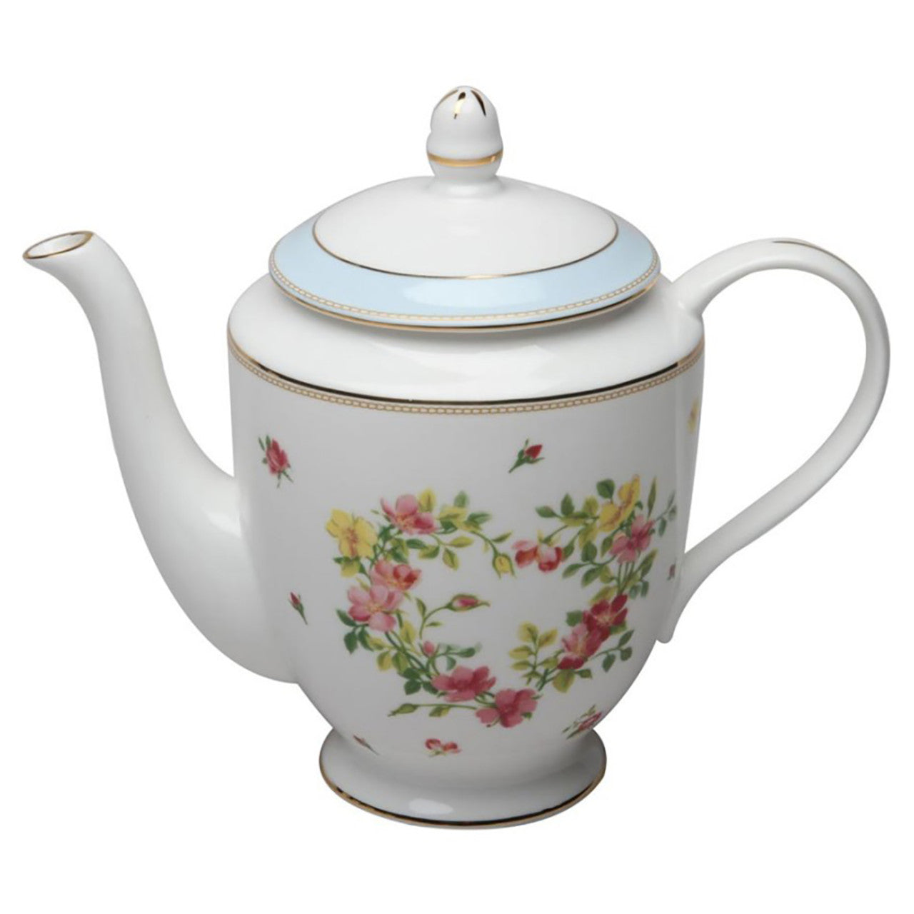 Rose Heart Swag Teapot