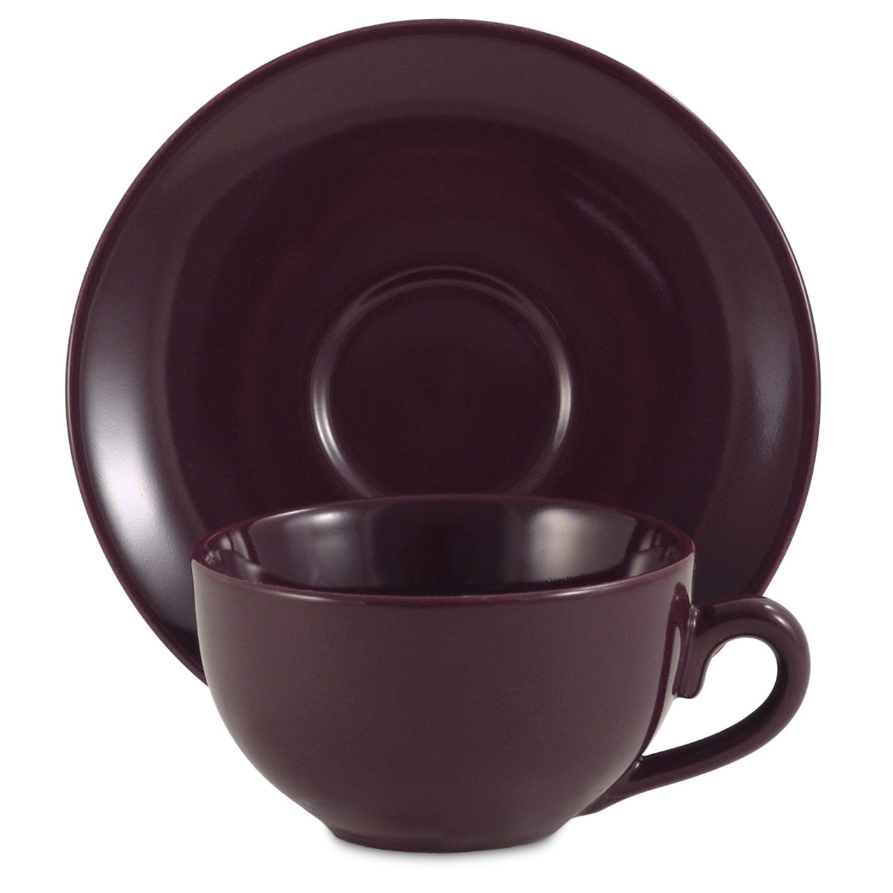Amsterdam Tea Cup & Saucer - Plum