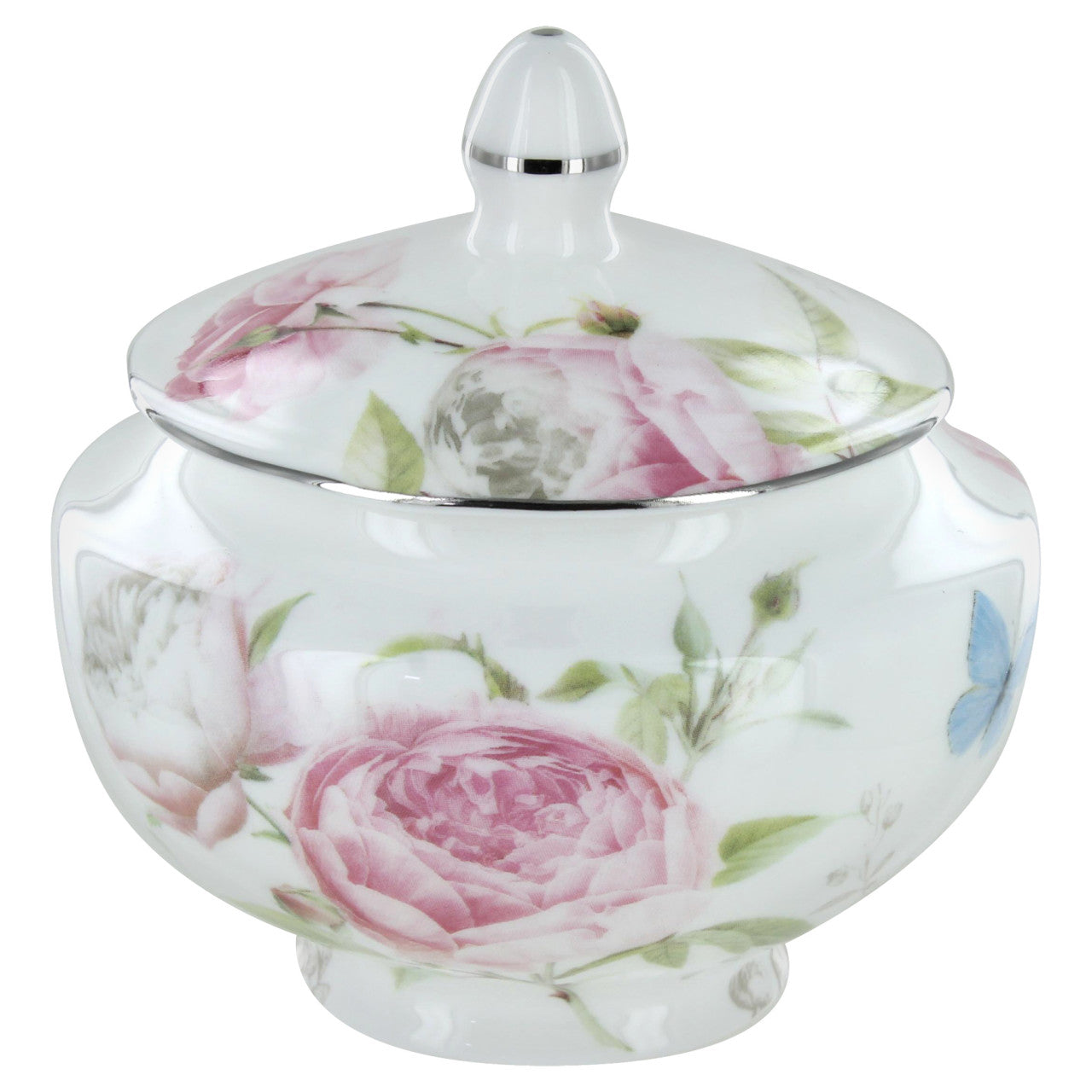 Beau Rose Bone China - Sugar and Creamer Set
