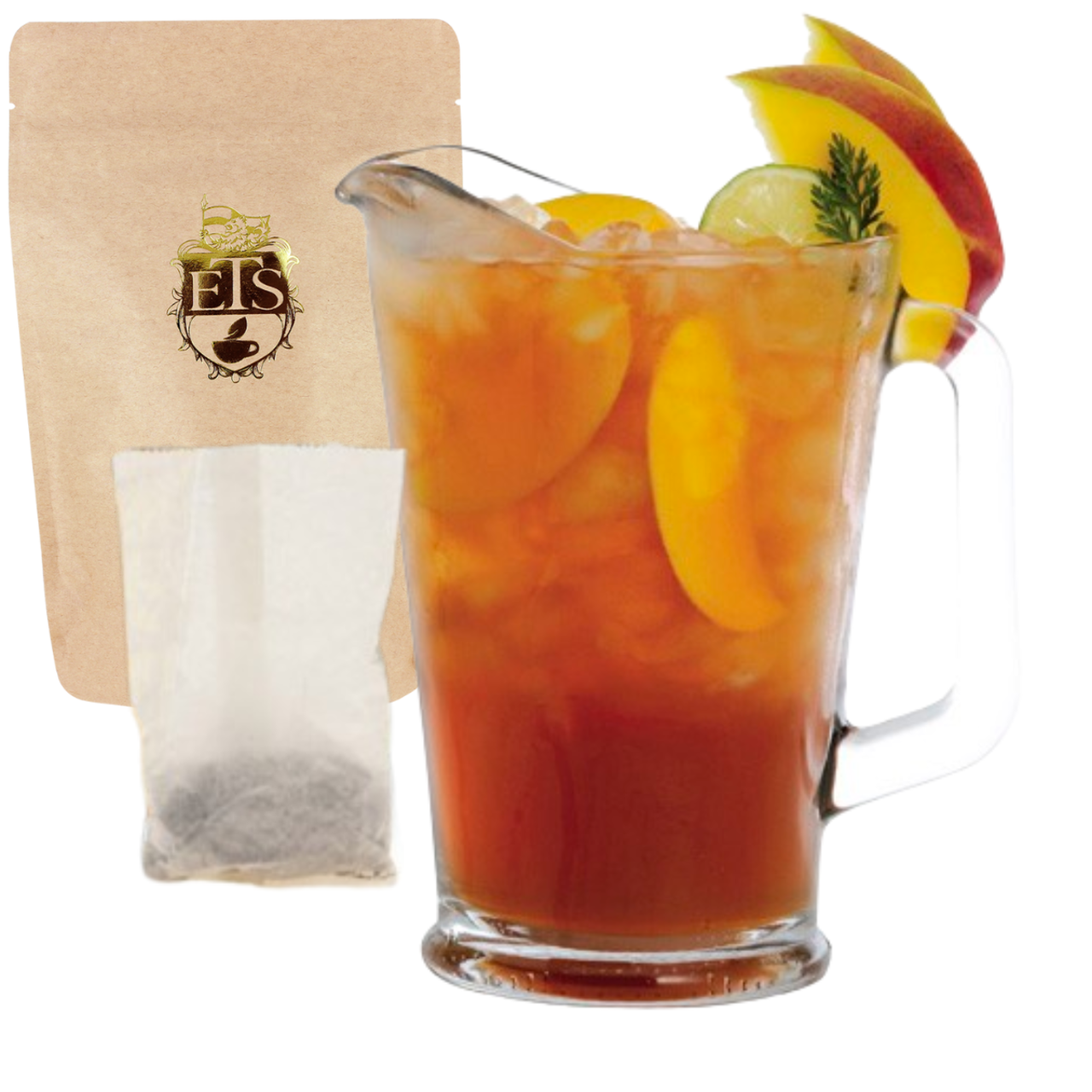 Organic Mango Black Tea - 1 Gallon Iced Tea Bags - 5 or 10 Count - Image 1
