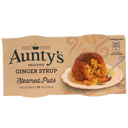Auntys Ginger Syrup Pudding - 2 pack (190g) - Image 1