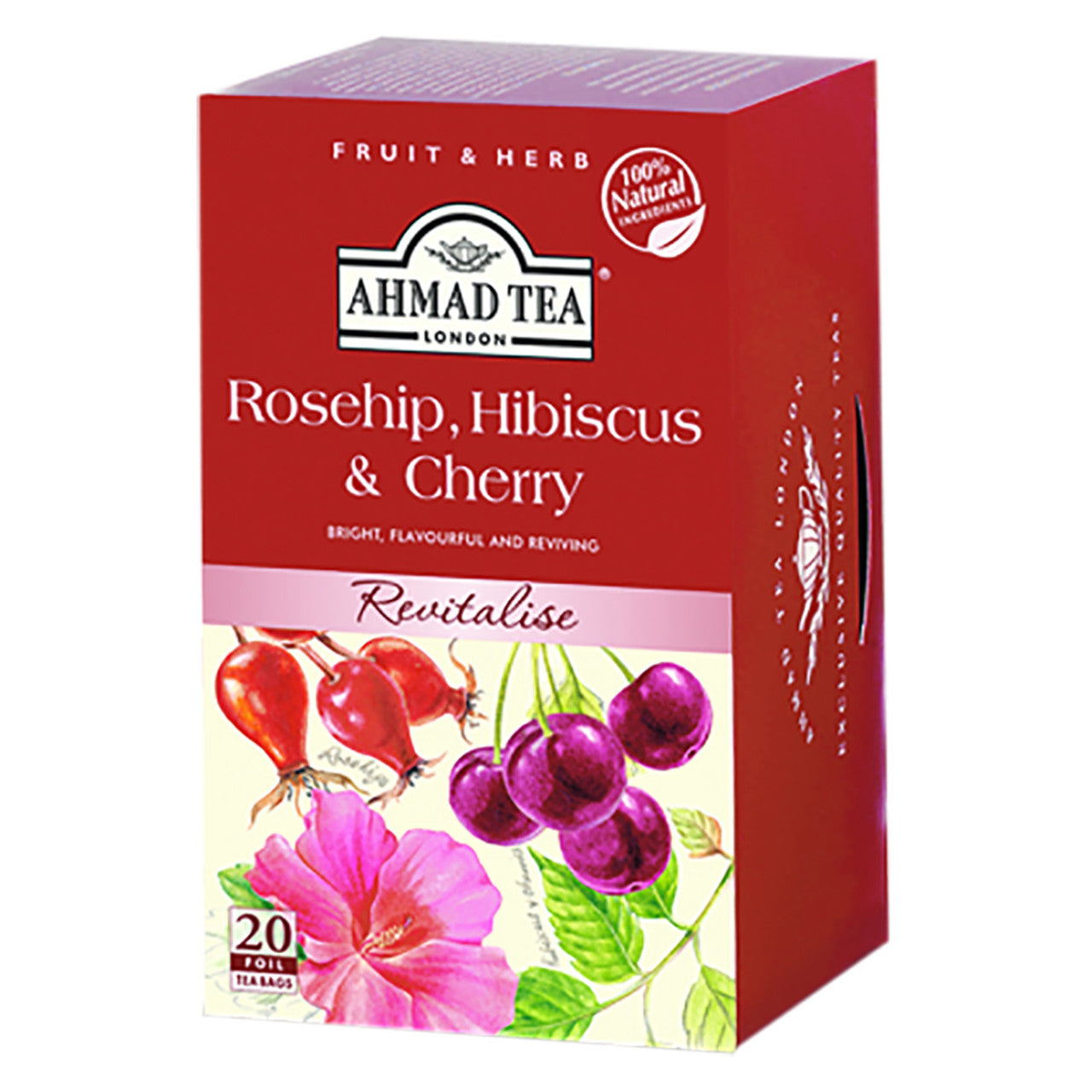 Ahmad Tea's Rosehip, Hibiscus & Cherry Herbal Tea Bags - 20 count
