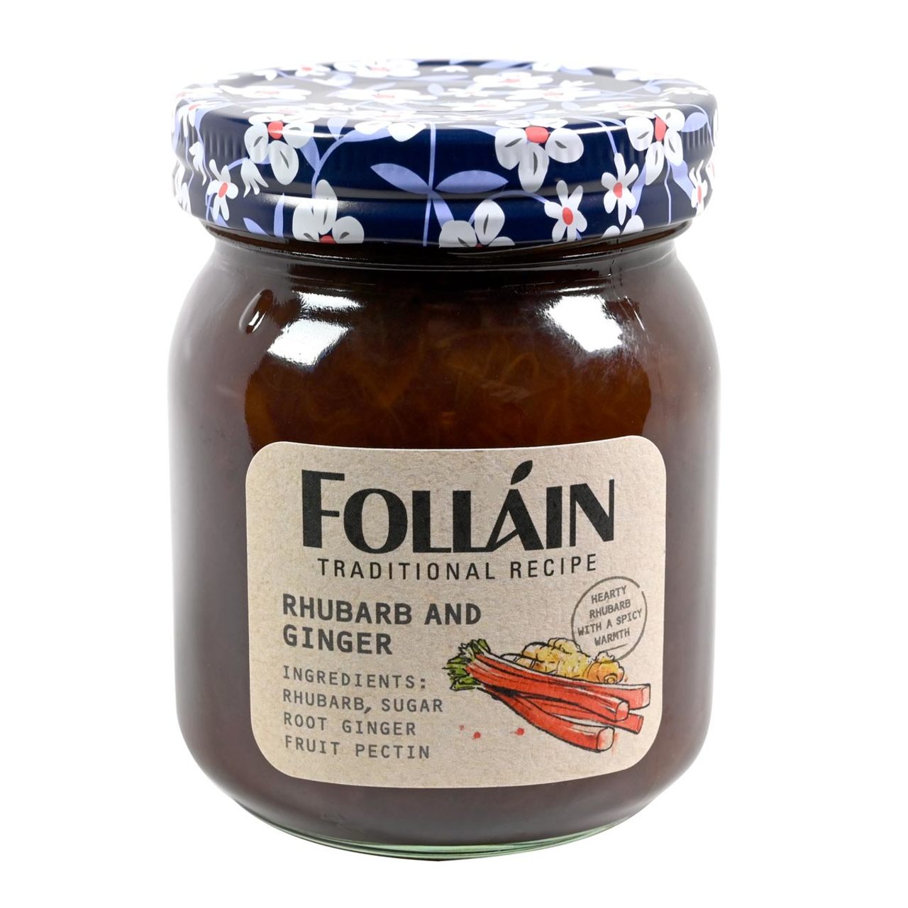 Follain Rhubarb and Ginger Jam - 13oz (340g) - Image 1