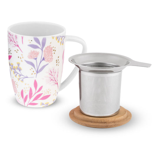 Bailey Botanical Bliss Ceramic Tea Mug & Infuser by Pinky Up - Image 1