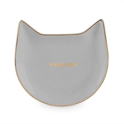 Pawsome Gray Ceramic Tea Bag Caddy - Image 1