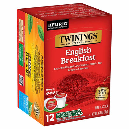 Twinings English Breakfast K-Cups - 12 count