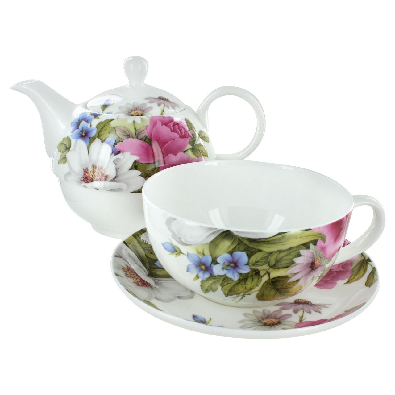 Grace's Rose Bone China - Tea for One with Saucer - Image 2