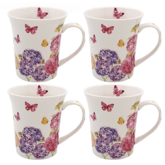 Butterfly Blossom Mugs Set of 4 - Image 1